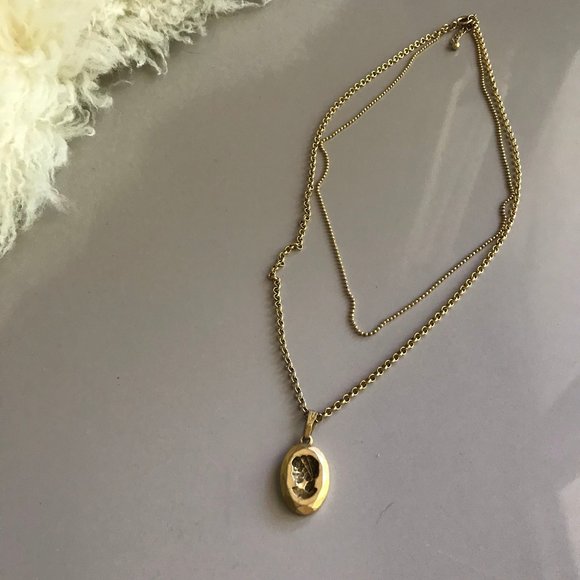 Double Chain Gold Necklace - Picture 3 of 5